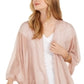 INC International Concepts Feminino Knit Ruana Jaket Rosa Tamanho único