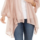 INC International Concepts Feminino Knit Ruana Jaket Rosa Tamanho único