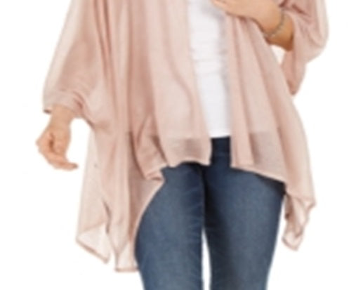 INC International Concepts Feminino Knit Ruana Jaket Rosa Tamanho único