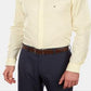 Camisa social masculina Tommy Hilfiger Slim Fit Stretch Solid, amarela, tamanho 16x34-35