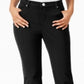 Calça jeans feminina Lee Platinum Petite Gwen reta, preta, tamanho 14 P