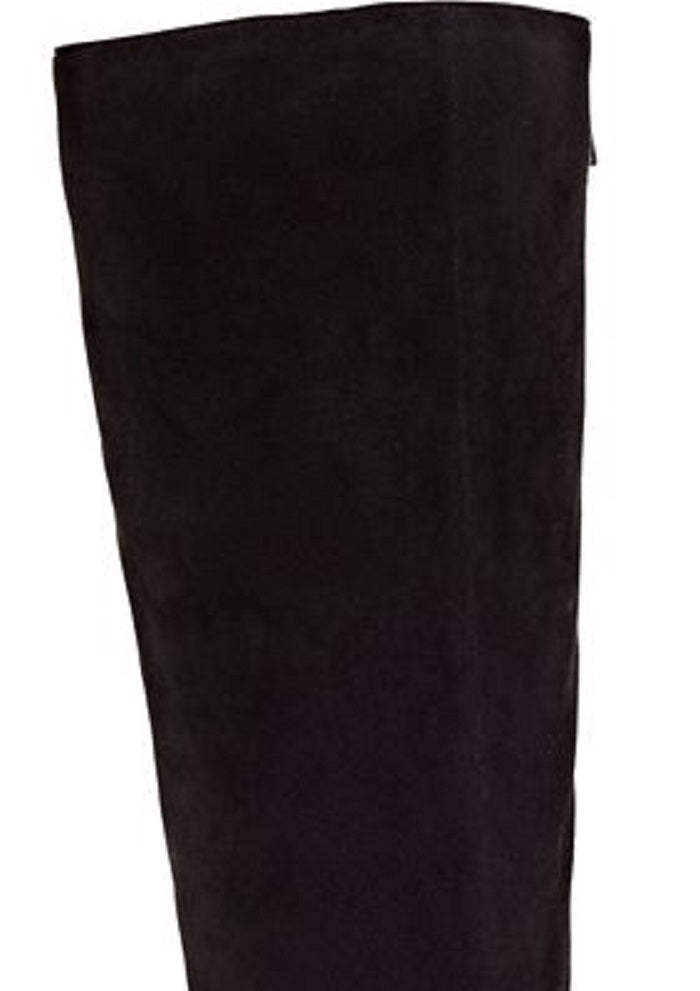 Botas femininas de cano alto Radella Suede da INC International Concepts, pretas, tamanho 9,5 M-WC