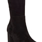 Botas femininas de cano alto Radella Suede da INC International Concepts, pretas, tamanho 9,5 M-WC
