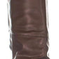 Botas de montaria femininas estilo &amp; co, bico amendoado, cano alto, marrom, tamanho 9, tamanho M-WC