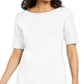 Vestido Karen Scott com bainha acima do joelho, branco, tamanho XS