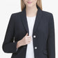 Calvin Klein Blazer Feminino com Bolso e Dois Botões Azul Tamanho 6