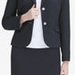 Calvin Klein Blazer Feminino com Bolso e Dois Botões Azul Tamanho 6