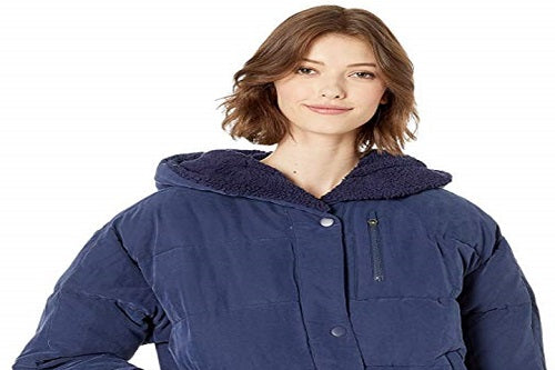 Casaco Puffer Chill Factor Feminino Free People Azul Tamanho Médio