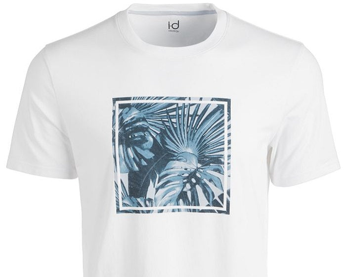 Camiseta clássica masculina de manga curta com estampa gráfica Ideology, tamanho X-G