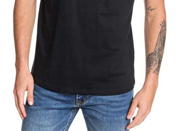 Camiseta Quiksilver Daily Wax Manga Curta Masculina Preta Tamanho P