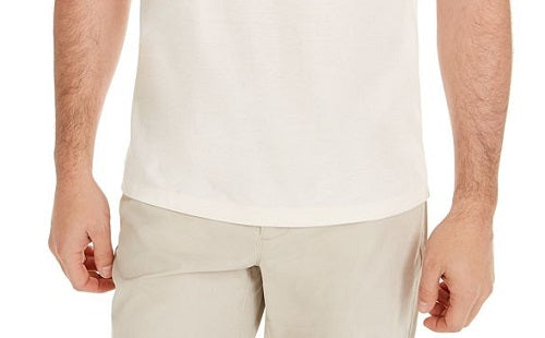 Camisa polo Alfani masculina com listras verticais e colorblock, marrom, tamanho pequeno
