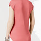 Blusa plissada feminina INC International Concepts rosa tamanho pequeno
