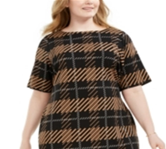 Vestido tubinho estampado feminino Alfani, preto, tamanho pequeno e pequeno