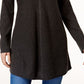 Blusa túnica feminina de malha estilo swingy, cinza, tamanho médio