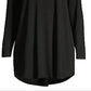 Túnica feminina Eileen Fisher com gola alta e mistura de tencel, preta, tamanho XX-S
