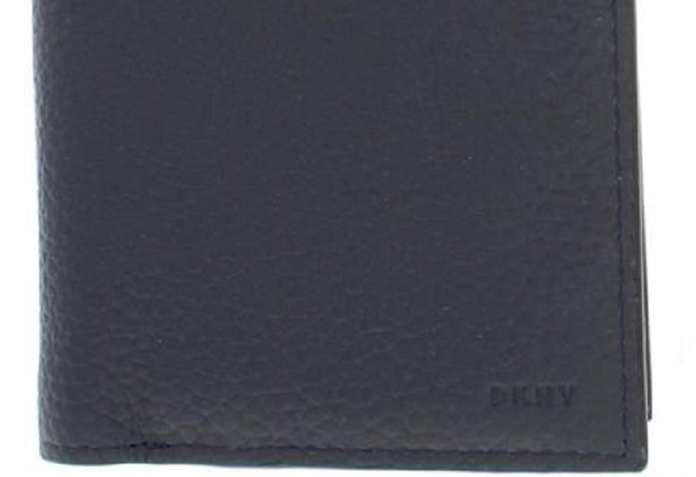 Carteira DKNY Masculina com Proteção de Dados em Couro Sintético e Bifold, Preta, Tamanho Regular