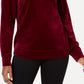 Moletom de veludo feminino Karen Scott, roxo, tamanho G