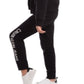 Calça de moletom Calvin Klein Big Girl's Logo preta tamanho 8-10