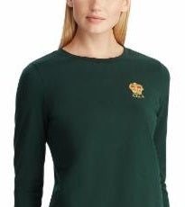 Moletom Ralph Lauren Feminino em Camadas Verde Tamanho P