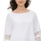 Blusa Calvin Klein Feminina com Canga de Renda Macia Branca Tamanho GG