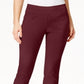 Calça feminina Charter Club Cambridge Tummy Control Slim Leg, vermelha, tamanho 2 Petite