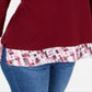 Karen Scott Blusa Feminina Estampada Vermelha Tamanho Pequeno
