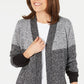 Karen Scott Cardigan Feminino Colorblock Preto Tamanho Pequeno P