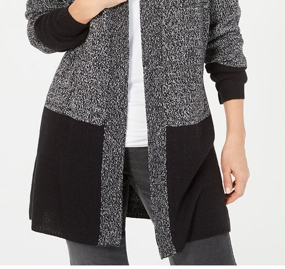 Karen Scott Cardigan Feminino Colorblock Preto Tamanho Pequeno P