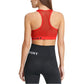 Sutiã esportivo feminino DKNY Impact Fitness vermelho tamanho médio