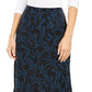 Saia midi estampada feminina Alfani azul tamanho 8