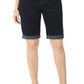 Shorts jeans femininos Curvy Fit Tikglo com punho, azul, tamanho 0, da INC International Concepts