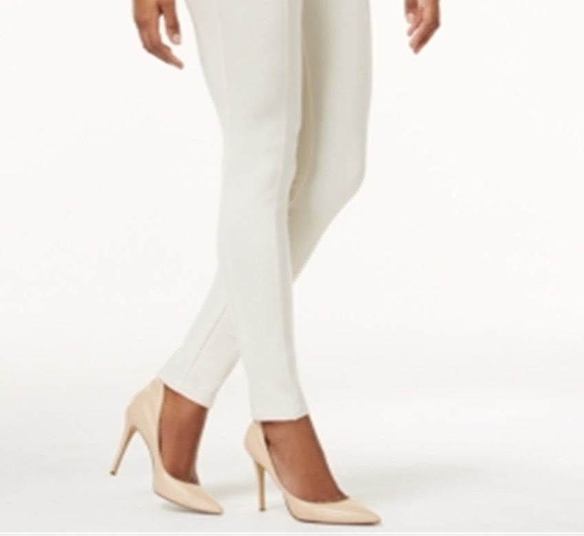 Leggings Ponte Femininas Style &amp; Co Brancas Tamanho XS