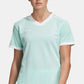 Camisa Adidas Fitness Feminina para Corrida Verde Tamanho Grande