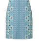 Vestido sem mangas feminino Charter Club com estampa mista, azul, tamanho extragrande