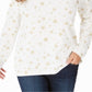 Karen Scott Blusa Feminina Petite Snowy Glory com Gola Alta Branca Tamanho Petite M