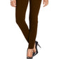 Leggings femininas Petite Stretch Style &amp; Co com dois bolsos nas costas, marrom, tamanho PS