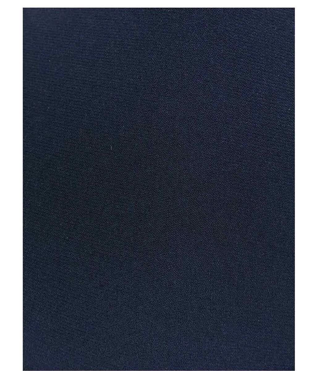 Vestido de malha com acabamento em tule feminino Lauren Ralph Lauren, azul-marinho, tamanho 2