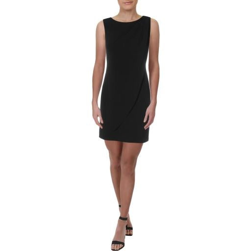 Vestido tubinho em camadas com detalhes Kensie feminino, preto, tamanho 0