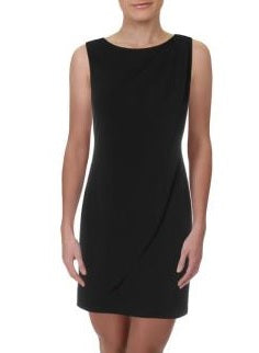 Vestido tubinho em camadas com detalhes Kensie feminino, preto, tamanho 0