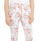 Calça jeans Capri Bristol com estampa floral feminina Charter Club, branca, tamanho 10