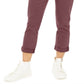 Jeans feminino com cinto e punho, estilo &amp; co, rosa, tamanho 10