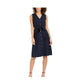 Vestido feminino Charter Club com botões frontais, azul intrépido, tamanho 10
