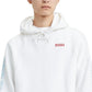 Moletom com capuz Levi's Graphic Masculino, tamanho médio, branco