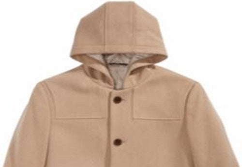 Ralph Lauren Big Boy's Plain Camel Coat Marrom Tamanho 8