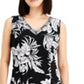 Vestido feminino JM Collection Tropic Palapa com detalhes, preto, tamanho X-S