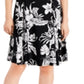 Vestido feminino JM Collection Tropic Palapa com detalhes, preto, tamanho X-S