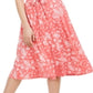 Vestido de malha MIDI com estampa floral feminino Charter Club, vermelho, tamanho grande