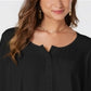 Blusa feminina com babados, manga comprida e decote redondo, preta, tamanho extrapequeno