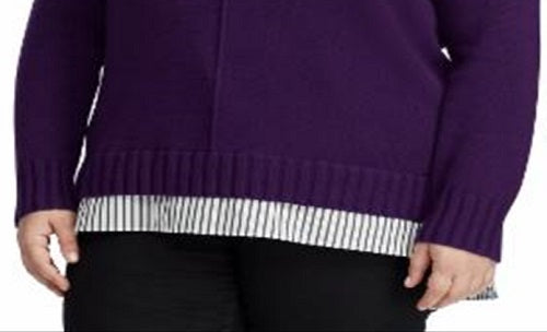 Camisa Ralph Lauren Plus Feminina Roxa Tamanho 3X