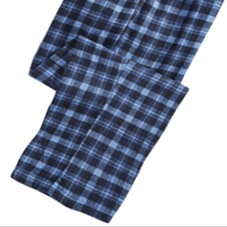 Calça de dormir Perry Ellis masculina de flanela Comfort Fit, azul, tamanho pequeno